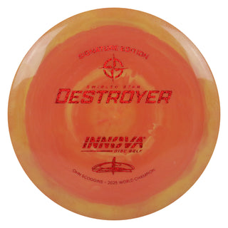 Innova Disc Golf Ohn Scoggins Swirled Star Destroyer 12/5/-1/3 Orange Red/Red Shimmer 163 grams