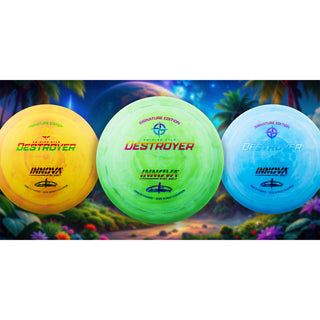 Innova Disc Golf Ohn Scoggins Swirled Star Destroyer 12/5/-1/3 Storm Blue/Black 173 grams