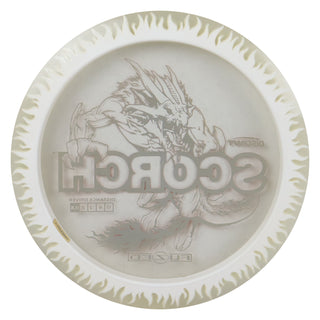 Discraft Disc Golf FuZed Line Scorch with Flame Pattern Distance Driver 11/6/-2/2 Clear with White Flame/Bronze 173-174g