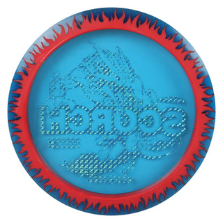 Discraft Disc Golf FuZed Line Scorch with Flame Pattern Distance Driver 11/6/-2/2 Navy with Red Flame/Holo Prisms 173-174g