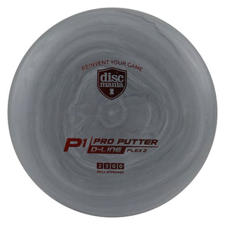 Discmania Disc Golf D-Line Flex 2 P1 Pro Putter 2/3/0/0 Dark Grey/Red 173 grams