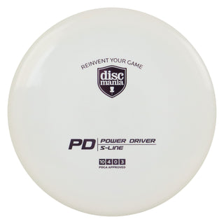 Discmania Disc Golf S-Line PD Power Driver 10/4/0/3 White/Lavender 173 grams