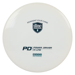 Discmania Disc Golf S-Line PD Power Driver 10/4/0/3 White/Turquoise 170 grams
