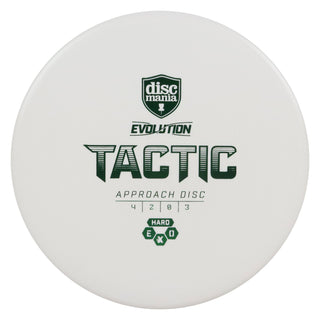 Discmania Disc Golf Evolution Exo Hard Tactic Putter 4/2/0/3 White/Green 174 grams