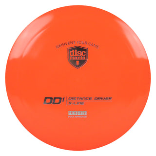 Discmania Disc Golf S-Line DD1 Distance Driver 11/5/-1/2 Neon Orange/Silver 176 grams