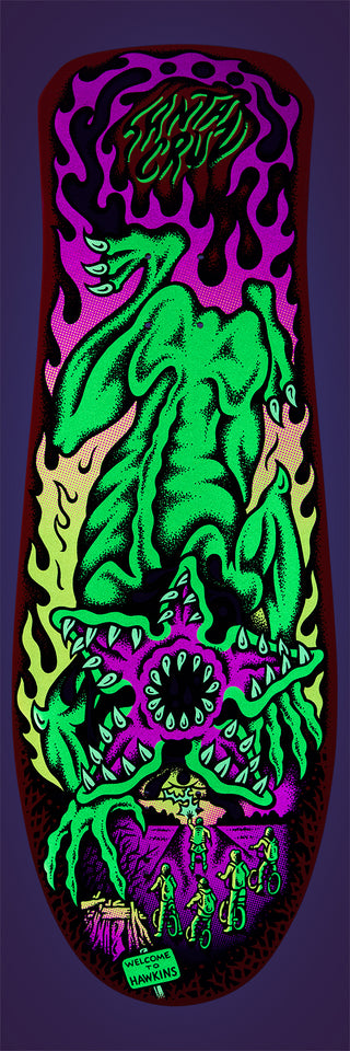 Santa Cruz x Stranger Things Skateboard Deck Salba Demogorgon 10.3" x 31.1"