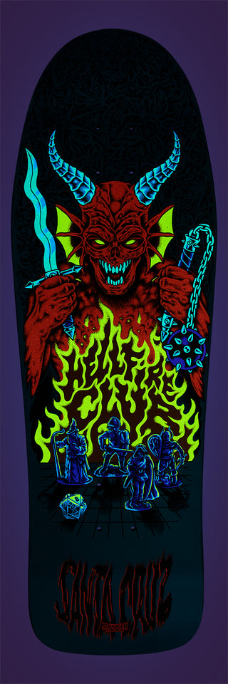 Santa Cruz x Stranger Things Skateboard Deck Knox Hellfire Pit 10.07" x 31.275"