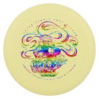 Gateway Disc Golf SSS Wizard Putter 2/3/0/2 Pastel Yellow/Rainbow Shatter 170 grams