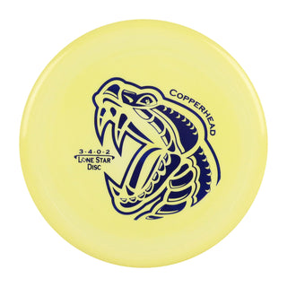 Lone Star Disc Golf Bravo Copperhead Putter 3/4/0/2 Pastel Yellow/Navy 171 grams