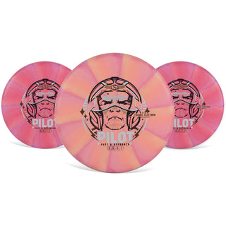 Streamline Disc Golf Putter 3-Pack Cosmic Electron Firm Pilot Orange,Red 171g