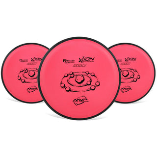 MVP Disc Golf Putter 3-Pack Electron Soft Ion Red 166g