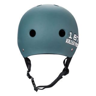 187 Skateboard Helmet Pro Skate w/ Sweatsaver Liner Stone Blue Size XL