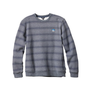 Enjoi Skateboard Crew Sweatshirt Method Heather/Blue Stripe