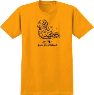 Anti Hero Skateboards Shirt Basic Grimple Pigeon Gold