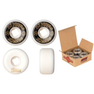 OJ Skateboard Wheels and Independent Bearings Combo 57mm Nomads 95A