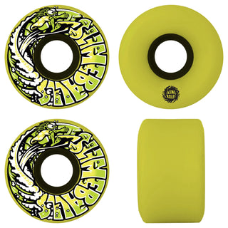 Slime Balls Skateboard Wheels 54.5mm Slime Surfer Mini OG Slime 78A Yellow