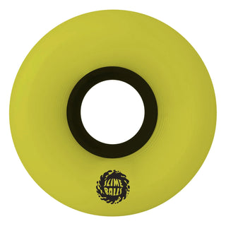 Slime Balls Skateboard Wheels 54.5mm Slime Surfer Mini OG Slime 78A Yellow