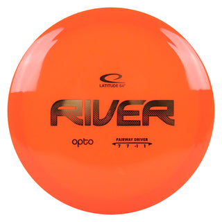 Latitude 64 Disc Golf Opto River Fairway Driver 7/7/-1/1 Orange/Gold 173 grams