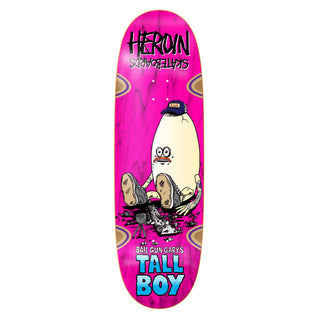 Heroin Skateboard Deck Bail Gun Garys Tall Boy 10.25" x 33" Assorted Colors