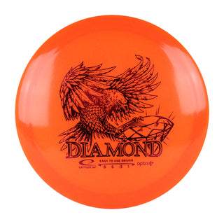 Latitude 64 Disc Golf Opto Air Diamond Distance Driver 8/6/-3/1 Orange/Red 146 grams