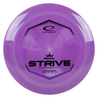 Latitude 64 Disc Golf Royal Grand Strive Distance Driver 13/5/-1/3 Purple/Purple 175 grams