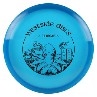 Westside Disc Golf Elasto Tursas Midrange Disc 5/5/-2/1 Blue/Black 180 grams
