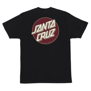 Santa Cruz Skateboard T-Shirt Other Dot Black/Burgundy