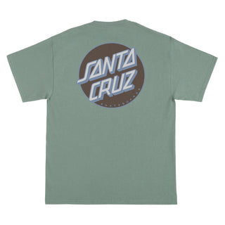 Santa Cruz Skateboard T-Shirt Other Dot Stonewashed Green/Brown