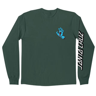 Santa Cruz Skateboard Longsleeve Screaming Hand Dark Green
