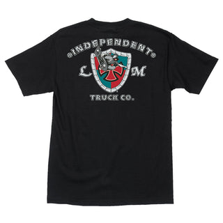 Independent Skateboard T Shirt Mountain Iron Cross Black