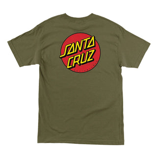 Santa Cruz Shirt Classic Dot Chest Military Green