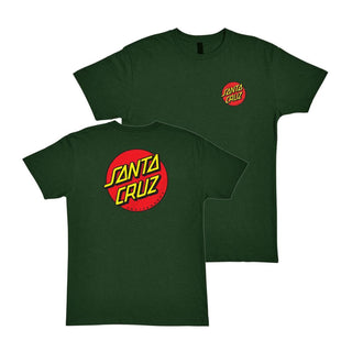 Santa Cruz Shirt Classic Dot Chest Heather Forest Green