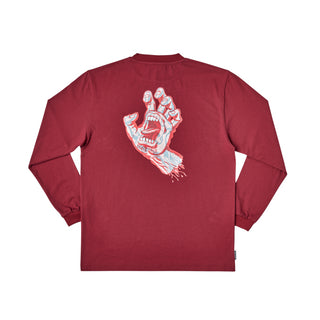 Santa Cruz Longsleeve Shirt Decoder Hand Burgundy