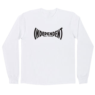 Independent Skateboard Trucks Longsleeve Shirt Span White