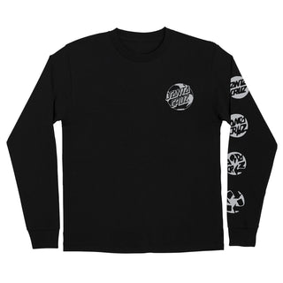 Santa Cruz Skateboards Longsleeve Shirt Planet Dot Eco Black
