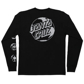 Santa Cruz Skateboards Longsleeve Shirt Planet Dot Eco Black