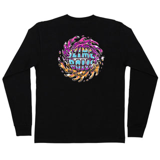 Slime Balls Skateboard Wheels Longsleeve Shirt SB Logo Chrome Black