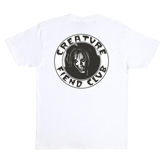 Creature Skateboards Shirt Fiend Club Relic White