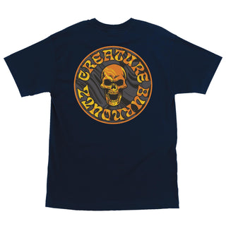Creature Skateboards Shirt Burnoutz Patch Navy
