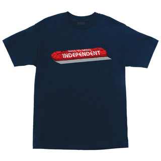 Independent Trucks Skateboard Shirt BTG Curb Front Navy