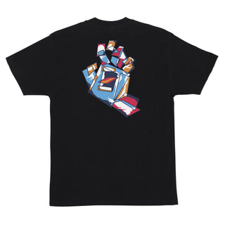 Santa Cruz Skateboards Shirt Screaming Scratched Hand Black