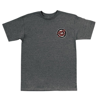 Santa Cruz Skateboards Shirt Roskopp Screaming Target Dark Heather