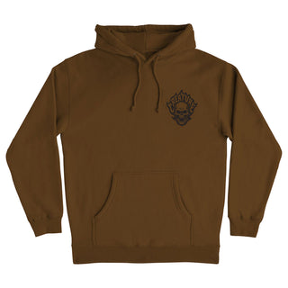 Creature Skateboard Sweatshirts Bonehead Flame Pullover Brown