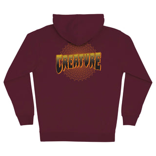 Creature Skateboards Hoody Vortex Zip Maroon
