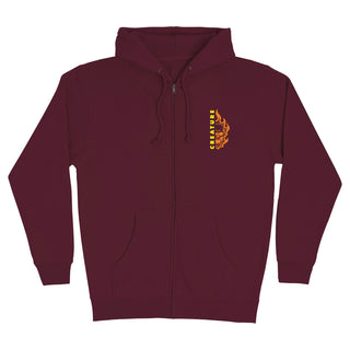 Creature Skateboards Hoody Vortex Zip Maroon