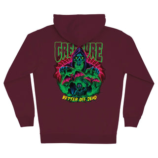 Creature Skateboards Hoody Hellbound Zip Maroon