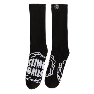 Slime Balls Skateboard Wheels Socks Mono Splat Crew Black