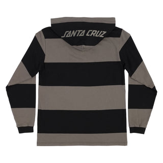 Santa Cruz Skateboards Longsleeve Shirt Convergence Rugby Top Black/Charcoal