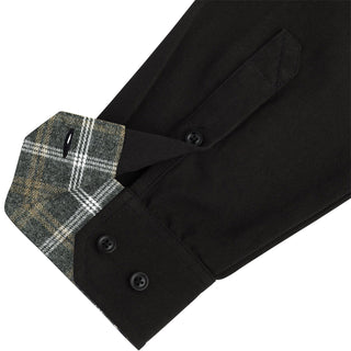 Santa Cruz Skateboard Longsleeve Button Up Shirt Screaming Hand Utility Black