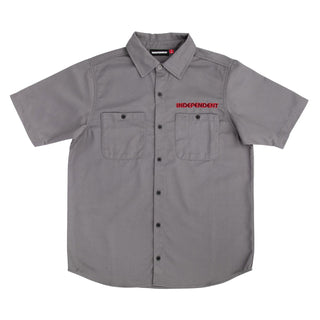 Independent Skateboard T-Shirt Union Work Shirt Slate